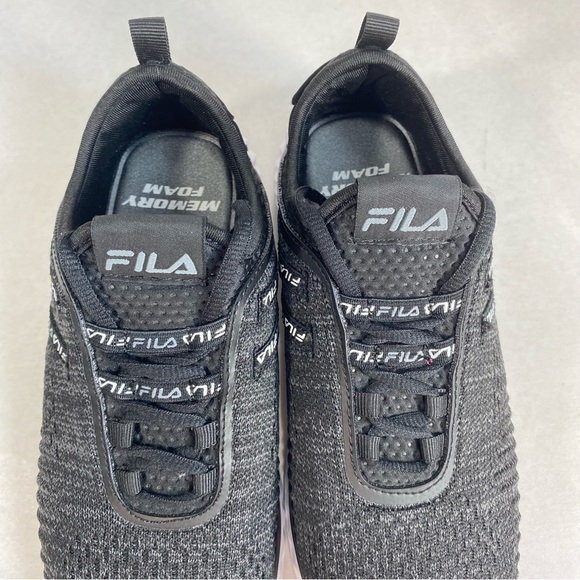 Fila Memory Foam Realm Speed Black Running Shoes Sneakers; Women’s Sz 7 Like NEW - Picture 11 of 14